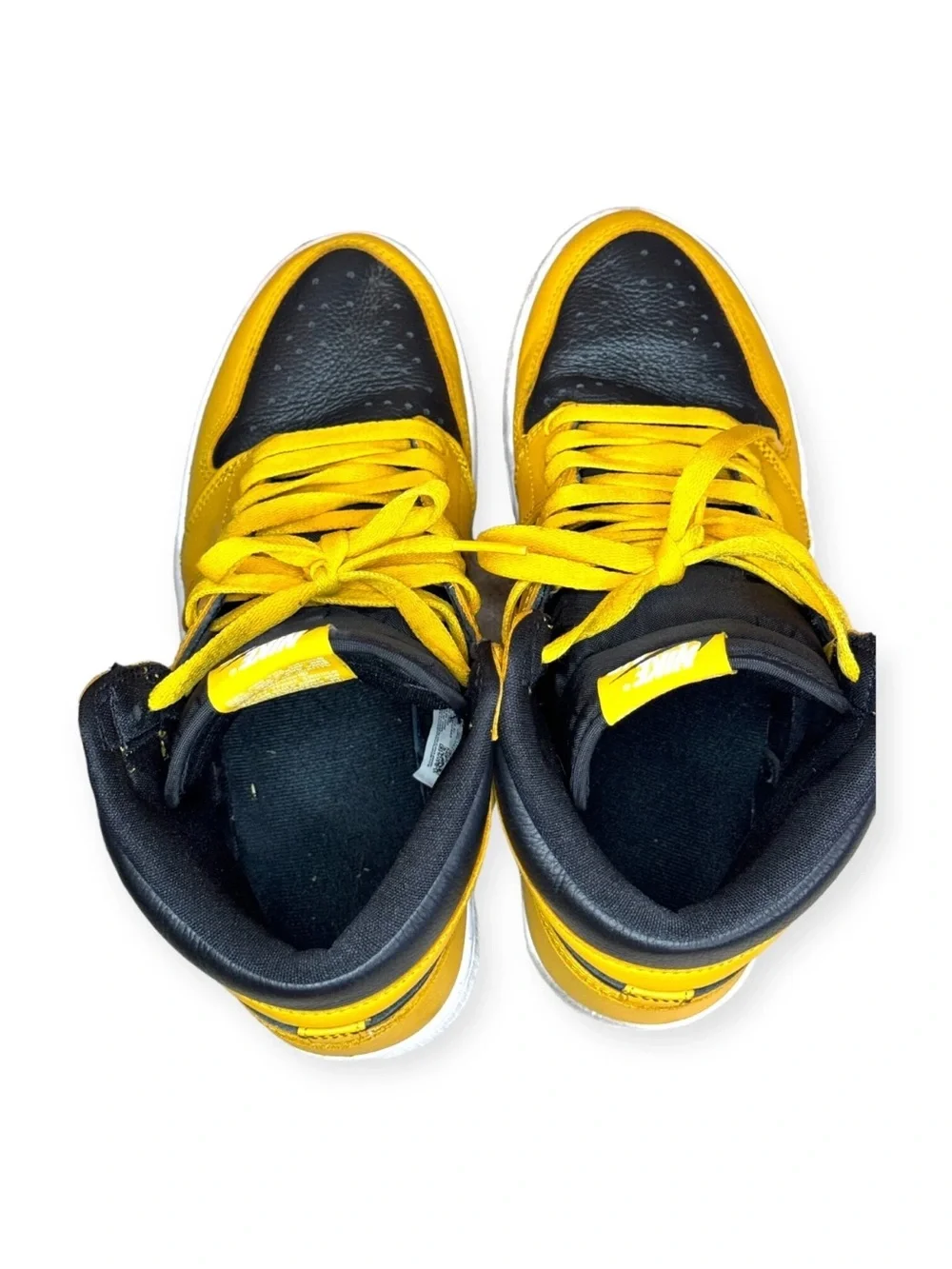Men sneaker Nike Jordan Size 9 - Jordan 1 Retro OG High Pollen yellow black
